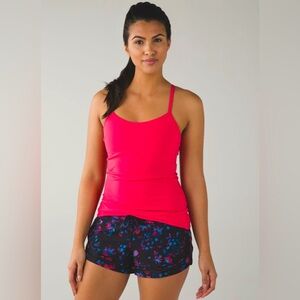 Lululemon Power Y Yoga Pilates Running Workout Tank Built in Bra in Boom Pink